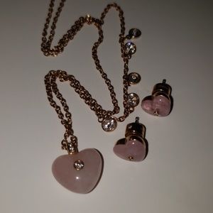 michael kors necklace and earrings